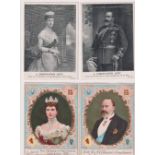 Trade cards, Page Woodcock's Wind Pills, The Coronation Gift 1902, set of two cards, H.M. Queen