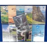 Stamps, Faroe Islands, complete year packs 1980, 83, 85, 86, 88-90, 92, 93, 97-99 op except 1980 &