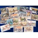 Postcards, hold to light, 21 attractive cards all for Christmas or New Year featuring year date (
