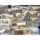 Postcards, Wiltshire, a collection of approx. 36 cards with RPs of Memorial Hall Stourton, Staff