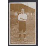 Postcard, Football, Tottenham Hotspur, Herbert Chapman, early 1900's, photographic card, pu 1906,