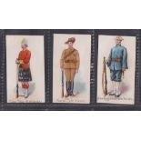 Cigarette cards, Harvey & Davy, Colonial Troops, 3 cards, Cape Town Highlanders, Natal