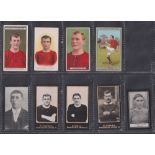 Cigarette cards, Manchester Utd, a collection of 9 scarce cards from various series, Ogden's,