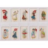 Cigarette cards, Lambert & Butler, Overseas, Flag Girls of All Nations (set, 25 cards) (gd)