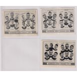 Trade cards, Barratt's, Football Team Folders, Manchester United, 3 different, 1932, 1933 & 1934 (