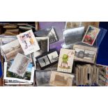 Postcards, a selection of 1000+ mixed age postcards to include Wain (1), Ellam (1), topo,