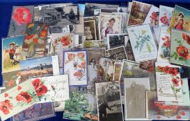 Postcards, Gardening and Flowers, approx. 100 cards featuring conservatories, gardeners, gardens,