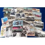 Postcards, Transport, a motor racing collection of approx. 66 cards inc. land and water speed