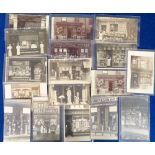 Postcards, Social History, an RP selection of 17 unidentified shop fronts, inc. confectioners/
