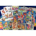 Postcards, Teddy Tails, Glass Eyes and other children's cards. 70+ cards to include Teddy Tail