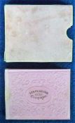Antiquarian Book, miniature 19thC book in pretty pink boards and pink cover Les Plaisirs De La
