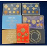 Coins, GB, 7 sets, proof sets for 1972, 1977 & 197