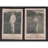 Cigarette cards, Ogden's, Cricketers & Sportsman, Cricket, two cards, Alec Hearne (Kent's most