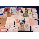 Ephemera, Books and Bookplates, a selection of approx. 40 items to include book plates Victorian