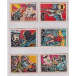Trade cards, A&BC Gum, Batman (Pink back, No Panel) (set, 55 cards) (gd)