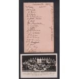 Football autographs & postcard, Millwall FC 1922/2