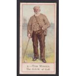 Cigarette card, Cope's, Cope's Golfers, type card no 2 Tom Morris (very sl foxing, gd) (1)