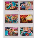 Trade cards, A&BC Gum, Superman in the Jungle (set, 66 cards, mixed printings) (gd)
