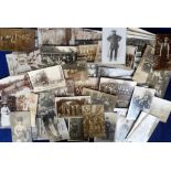 Postcards, a selection of over 90 cards, mostly RPs, of estate workers, country house staff