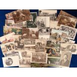 Postcards, Gypsies, a mainly printed gypsy selection of approx. 48 cards, with gypsies at Gorebridge