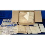 Deeds, Documents and Indentures, Cornwall, approx. 64, mainly vellum, documents 1706-1951, mainly