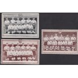 Football trade cards, England teamgroups, two fold
