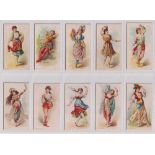 Cigarette cards, USA, Kimball, Dancing Women (set, 50 cards) (a few with slight marks to backs,