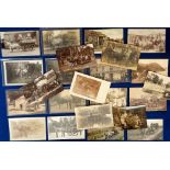 Postcards, a selection of 23 horse drawn transport cards, with RPs of George Bate Baker Holmwood