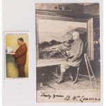 Postcard, a Tuck published 'Real Photograph' of Benjamin William Leader (1831-1923) landscape