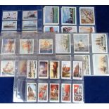 Cigarette cards, Shipping, 5 sets, Churchman's, The Queen Mary, 2 sets, standard size & 'L' size,