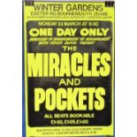 Music and Entertainment, Poster, The Miracles 22nd March 1976 Bournemouth Winter Gardens concert