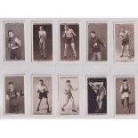 Cigarette cards, Ogden's, Pugilists in Action (set, 50 cards) (vg)