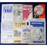 Football programmes, Reading away's, 1952/53, 8 pr