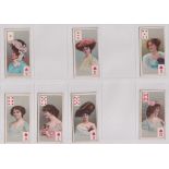 Cigarette cards, Gallaher, Beauties (Playing Card Inset) (46/50, missing 2H, 4H, 9H, 7S, 2C & 8C) (