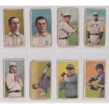 Cigarette cards, USA, ATC, Baseball Series, T206, all 'Sovereign Cigarettes' backs, 8 cards, six