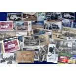 Postcards/Photographs, Transport, a collection of approx. 82 cards and photographs of motor cars,