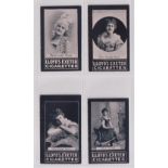 Cigarette cards, H.C. Lloyd & Son, Actresses & Boer War Celebrities, 4 cards, all Actresses, Miss