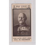 Cigarette card, Webb & Rassell, War Portraits, type card, no 21 The Late Lieut.-Gen. Sir J.M.