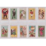 Cigarette cards, Murai, Comic Phrases (Plain back) (set, 26 cards) (gd)