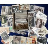 Postcards, a theatrical collection of over 500 cards with Edwardian actresses and actors and a few