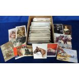 Postcards, Subjects, approx. 500 cards to include dogs, cats, horses, rail, social history,