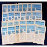 Football programmes, Tottenham Hotspur, a collecti