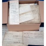 Deeds, Documents and Indentures, Kent, approx. 50 vellum and paper documents, 1810s-1960s plus 50