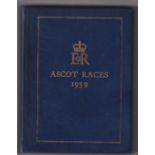 Horseracing, Royal Ascot racecards, a bound volume