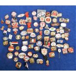 Football badges, Manchester United, a collection o