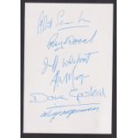 Football autographs, Manchester United, a ticket f