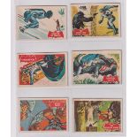 Trade cards, A&BC Gum, Batman (1A-44A) (set, 44 cards) (gd)