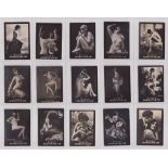 Cigarette cards, Greece, Mexe, Photo Series, ref M597-600 (4), Beauties, Nudes & Couples, 17