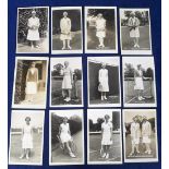 Tennis postcards, Women Players, RP by Trim, inc.