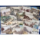 Postcards, a good selection of approx. 114 cards of foreign trams and trolly buses mostly on rails